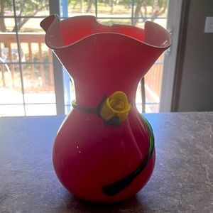 Vaz beautiful yellow rose